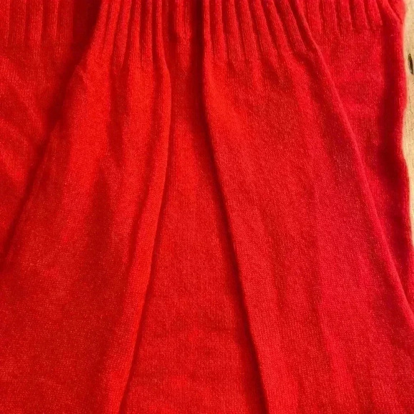 Anthropologie Women's Sweater Pullover 100% cashmere Red V-neck sweater  XS-S - Picture 12 of 13